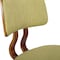 Armen Living Jaguar Mid-Century Dining Chair in Walnut Wood and Green Fabric LCJASIWAGREEN - alternate 9
